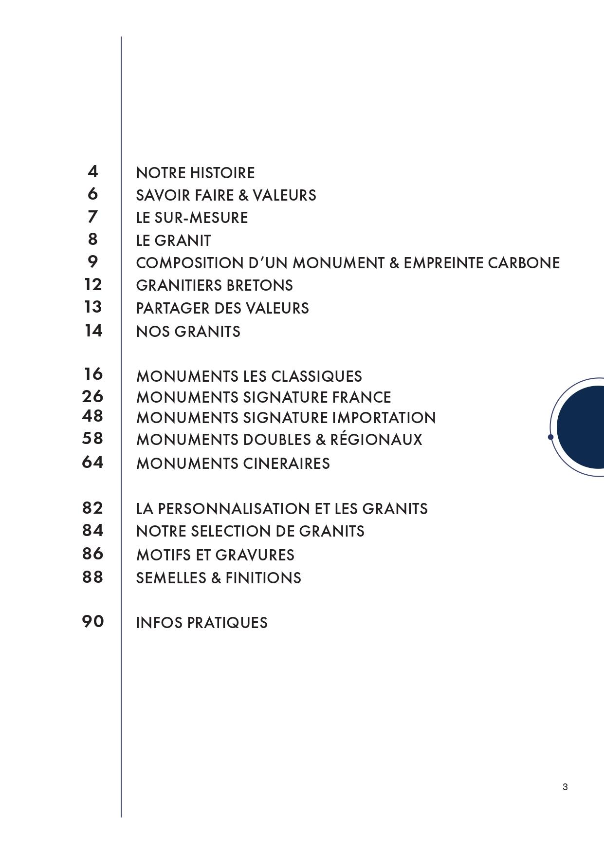 Catalogue constellation du granit page 0003